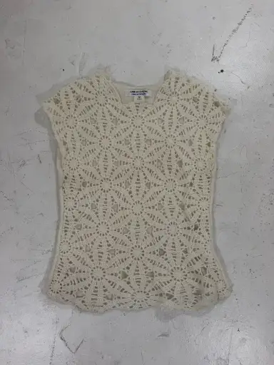 Comme Des Garcons Webbed Knitted Tee