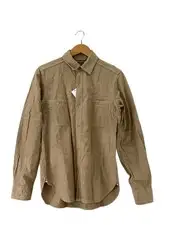 Nigel Cabourn Long-Sleeve Shirt, Size 46, Cotton, BEG (Product Code: 8060010052)