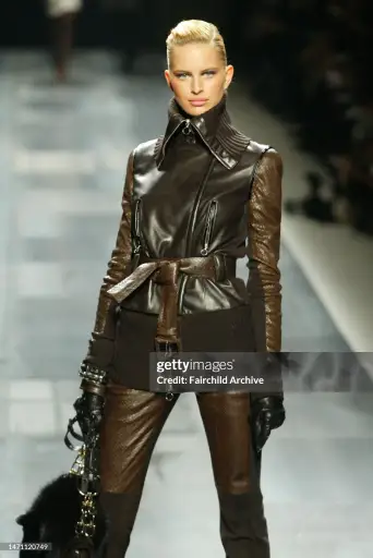 FW2003 Givenchy Runway Phyton Leather Jacket