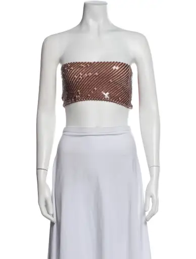 Strapless Crop Top w/ Tags