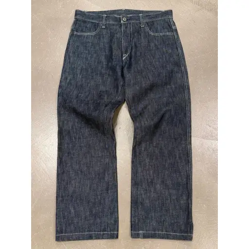 2000s Yohji Yamamoto raw wide leg jeans