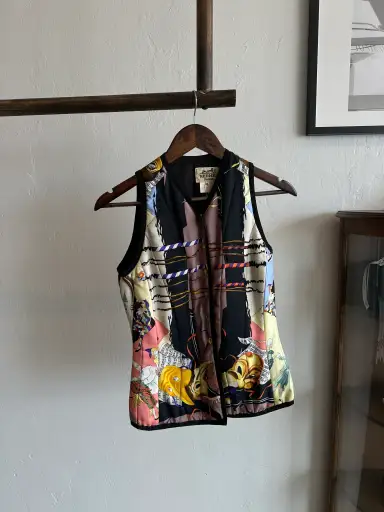 Hermès Silk Printed Vest
