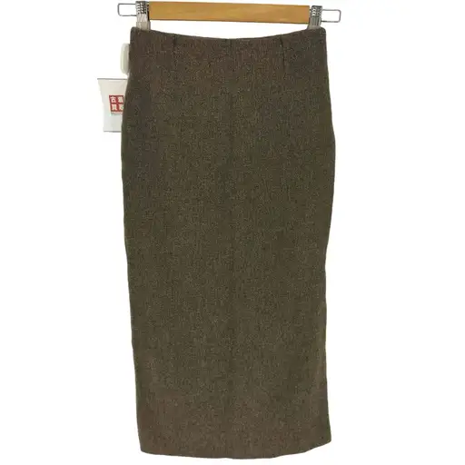 エンポリオアルマーニ EMPORIO ARMANI スリット ウール スカート レディース EUR:38