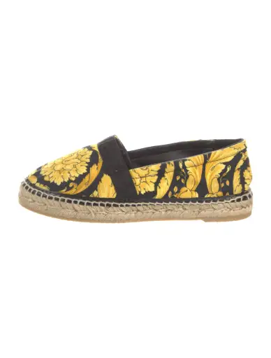 Canvas Floral Print Espadrilles