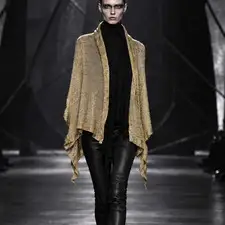 GARETH PUGH M Cardigan Sweater Gold Metallic & Black RARE AVANT GARDE