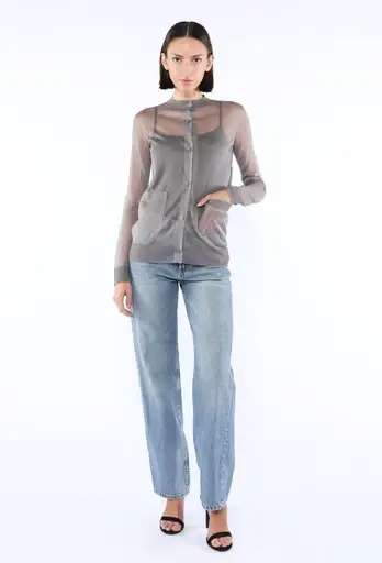 Silk Knit Cardigan, 2024