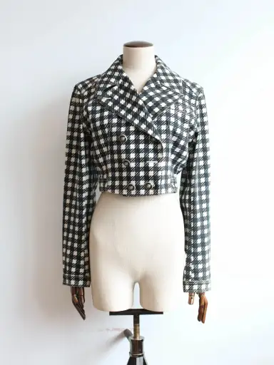 Alaïa S/S91 Tati Black & White Houndstooth Jacket