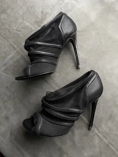 Tulle ankle boots 