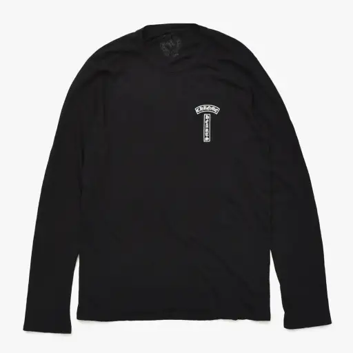 極美品 CHROME HEARTS × MATTY BOY クロムハーツ マッティボーイ Out of Vogue LS Tee T-Shirt 長袖シャツ ロングスリーブT ブラック 中古 4a008426