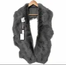 KARL DONOGHUE UK Made Sheep Leather & Mohair Blend Snood/Scarf