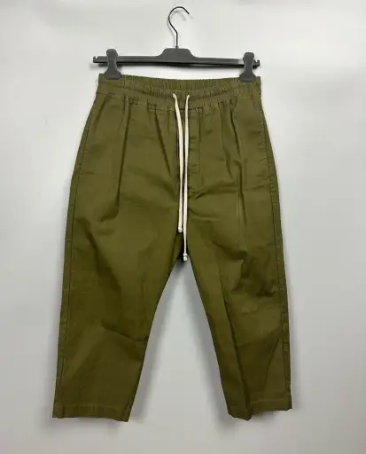FW18 ‘SISYPHUS’ Dirty Green Cropped Trousers