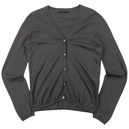 Vintage 2000 Prada Silk Cashmere Cardigan Womens Size M