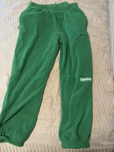 Supreme polar tech pants size medium green