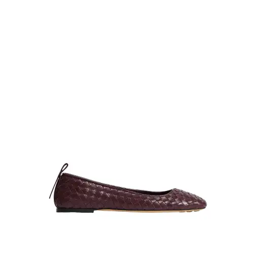 BOTTEGA VENETA Charlotte $1200 Deep Mahogany Ballerinas New