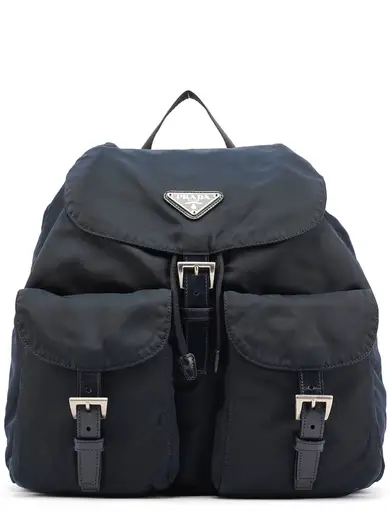 B2811F Navy Tessuto Vela Backpack