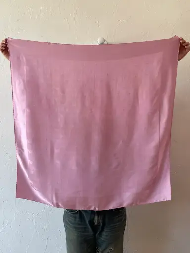 Vintage Bottega Veneta Pink Butterfly Silk Scarf (As-Is)