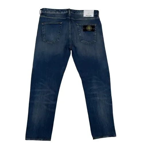 Stone Island 2017 Slim Fit Medium Wash Denim Jeans - 34" (Large)