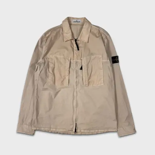 Stone Island Mussola Full Zip Overshirt L