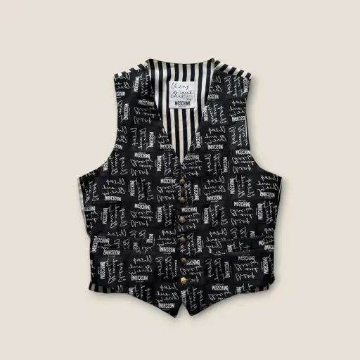 Moschino 90s Printed Waistcoat - Size M