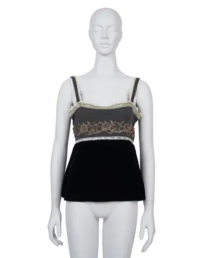 Miu Miu F/W2004 Lace/Velvet Tank Top gallery
