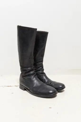 CARPE DIEM - Back zip high leather boots
