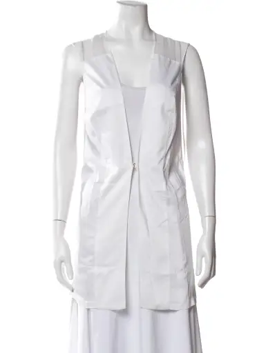Open Front Sleeveless Top