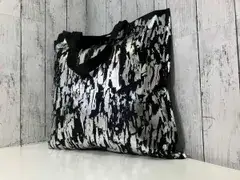 issey miyake MEN イッセイ ミヤケ 箔プリント加工 トートバッグ ブラック 