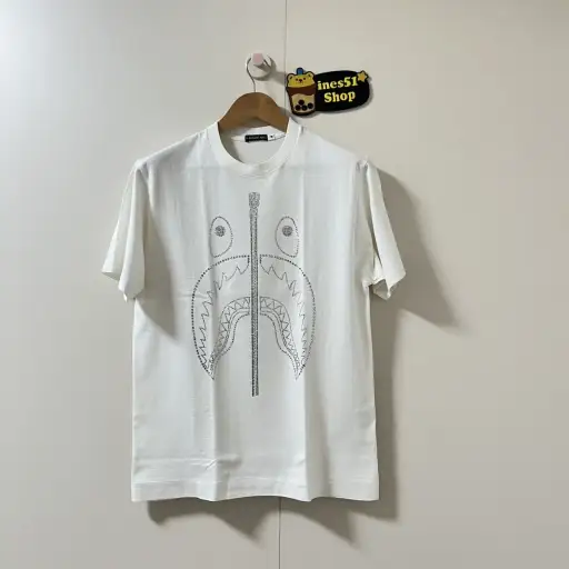 Bape OG crystal shark logo tee