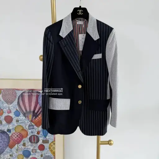 Thom Browne Multi Striped Colorblock Blazer Size 38 3