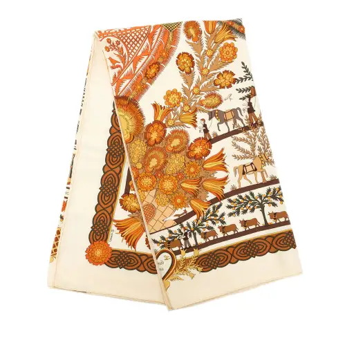 Hermès Decoupages Silk Scarf 90