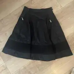 MONCLER フレアスカート ブラック サイズ40