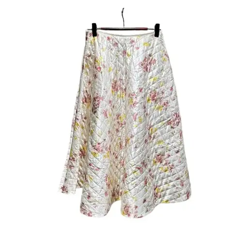 Prada Floral Quilted Midi Skirt Size 36
