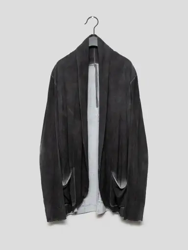 Surface-Dyed Open-Front Cardigan