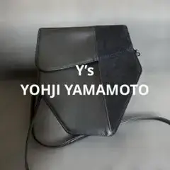 Y’s ワイズ //レザーショルダーミニバッグ YOHJI YAMAMOTO 黒