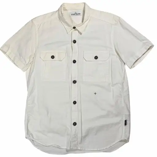 Stone island button up shirt (L)
