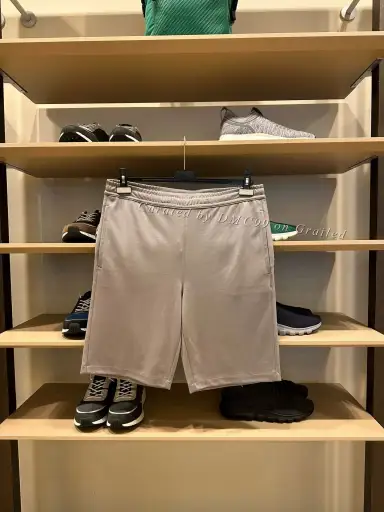 Zegna Light Beige Wool Sports Shorts