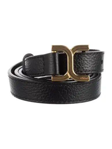 Skinny Leather Waist Belt