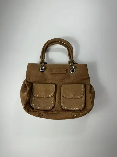 Jil Sander Leather Handbag Brown Vintage