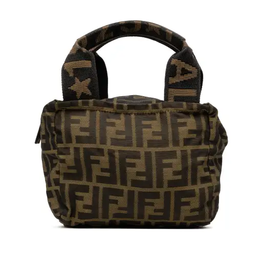Brown Fendi Mini Zucca Canvas Handbag