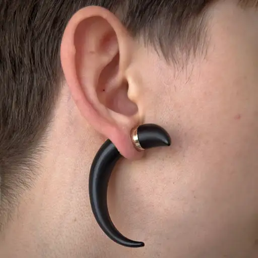 Givenchy S/S 2012 Riccardo Tisci Magnetic Horn Earring