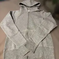 Sサイズ　FOB FACTORY グレー ジップアップ裏起毛パーカー