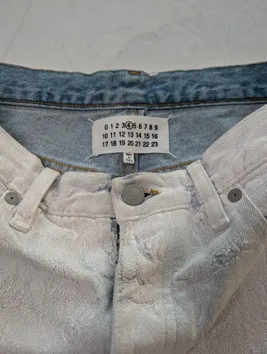 Maison Margiela Bianchetto Hand-Painted Denim
