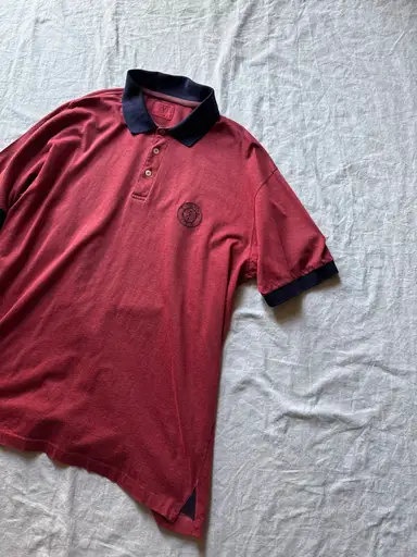 "VALENTINO JEANS" Fade red polo shirt