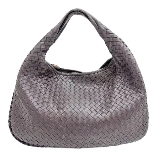 Veneta Intrecciato Brown Leather Shoulder Bag
