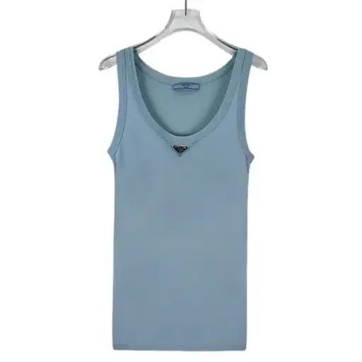 Prada Logo Plaque Tank Top Size 38