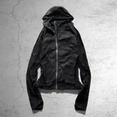 00’s hooded zip front lightweight parker