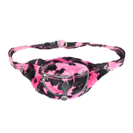CHROME HEARTS PINK CAMO FUR SNAT BAG