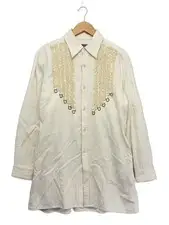 Blackmeans Long-Sleeve Shirt, Size 3, Cotton, IVO, Solid Color, 945-74ts131-1