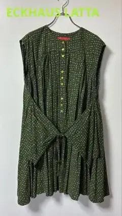 ECKHAUS LATTA ノースリーブシャツ グリーン