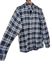 Norse Projects Brushed Flannel Shirt Check Plaid Cotton Pockets Men’s M cottage